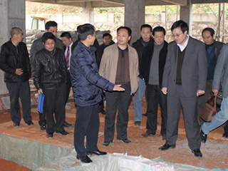 建甌市委書(shū)記余建坤、市長(cháng)陳宗榮率各科、局領(lǐng)導到我公司調研